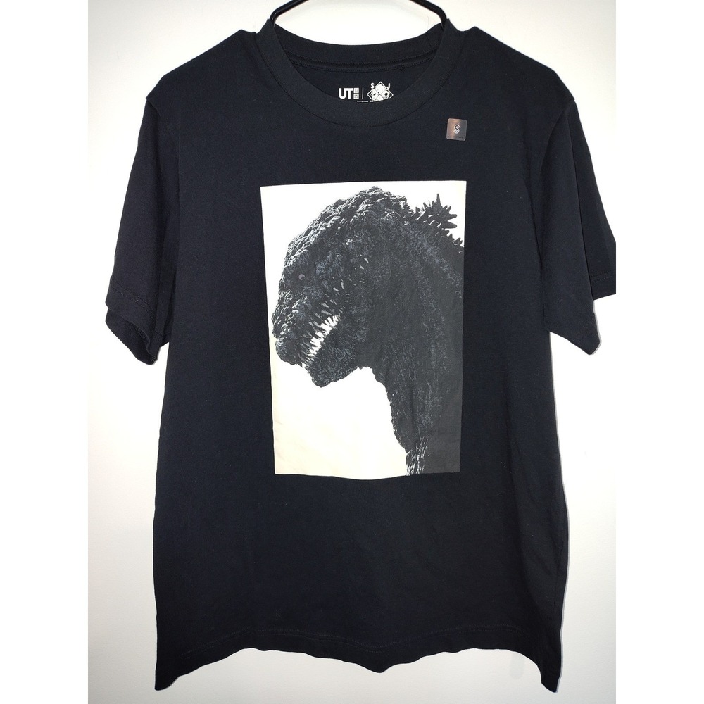 Uniqlo UT Shin Godzilla Graphic T-Shirt Black Mens Small 341-456313 Movie Tee